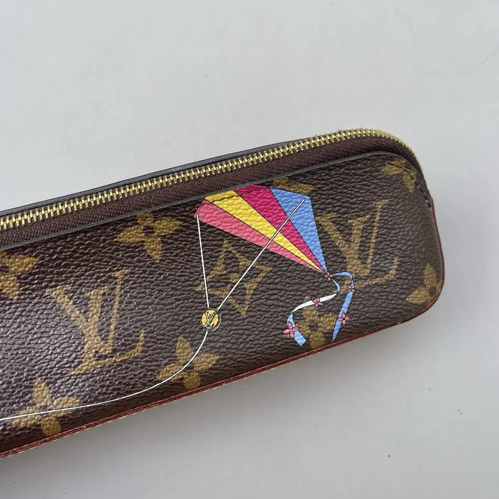 Louis Vuitton 2019 Monogram Christmas Animation Tokyo Elizabeth Pencil Pouch